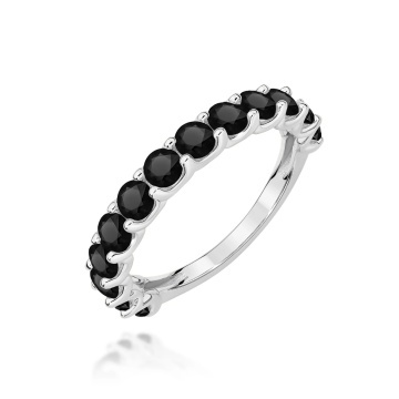 Inel Aur 14K cu Diamante Naturale Negre 1.56 ct - Img 9