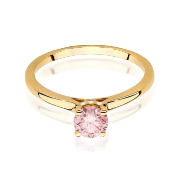 Inel Aur 14K cu Diamante Roz de Laborator 0.56 ct - Img 2
