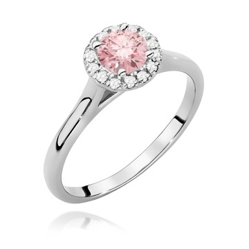 Inel Aur 14K cu Diamante Roz de Laborator 0.62 ct - Img 9