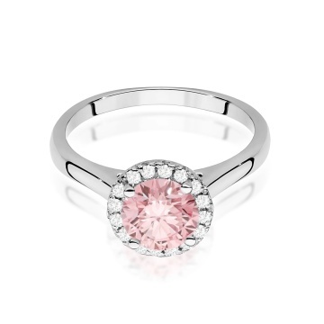 Inel Aur 14K cu Diamante Roz de Laborator 1.14 ct - Img 10