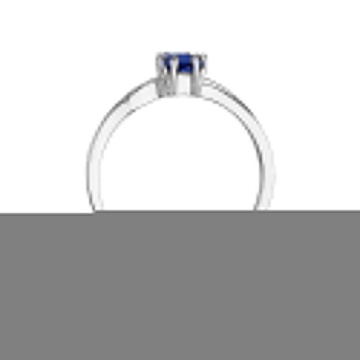 Inel Aur 14K cu Safir 0.60 ct si Diamante Naturale 0.03 ct - Img 7