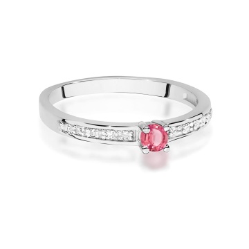 Inel Aur 14K cu Topaz Swiss 0.15 ct si Diamante Naturale 0.05 ct - Img 10