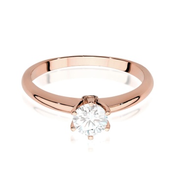Inel Aur 14K cu White Sapphire 0.60 ct si Diamante Naturale 0.04 ct - Img 9