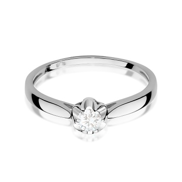 Inel Aur 9K cu Diamant de Laborator 0.15 ct - Img 6