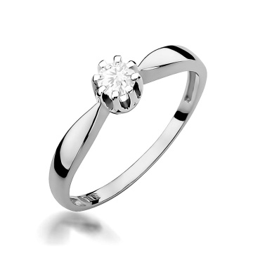 Inel Aur 9K cu Diamant de Laborator 0.20 ct - Img 5