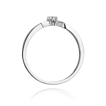 Inel Aur 9K cu Diamant Natural 0.04 ct - Img 7