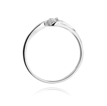 Inel Aur 9K cu Diamant Natural 0.10 ct - Img 6