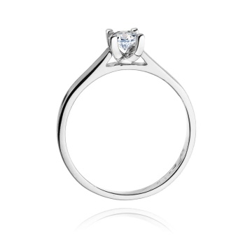 Inel Aur 9K cu Diamant Natural 0.30 ct - Img 7