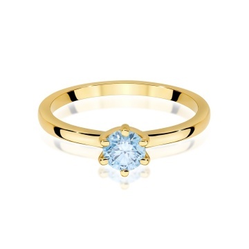 Inel Aur 9K cu Diamant Natural 0.50 ct - Img 2