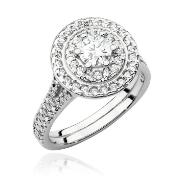 Inel Aur 9K cu Diamante de Laborator 1.01 ct - Img 4