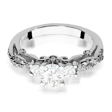 Inel Aur 9K cu Diamante de Laborator 1.04 ct - Img 6