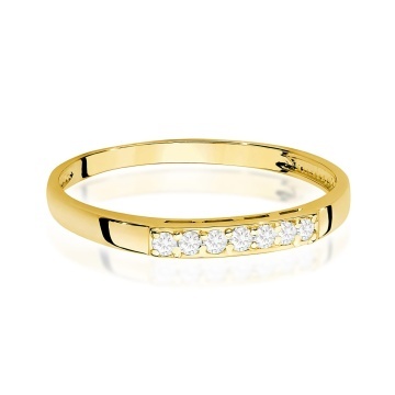 Inel Aur 9K cu Diamante Naturale 0.10 ct - Img 2