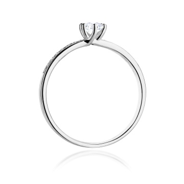 Inel Aur 9K cu Diamante Naturale 0.17 ct - Img 7