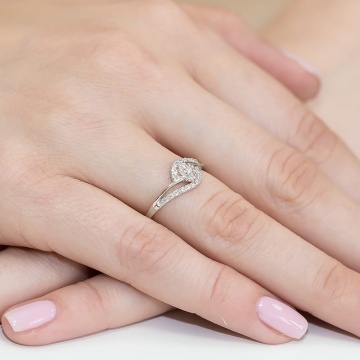 Inel Aur 9K cu Diamante Naturale 0.17 ct - Img 8