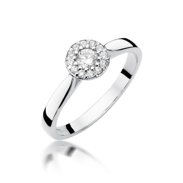 Inel Aur 9K cu Diamante Naturale 0.22 ct - Img 5