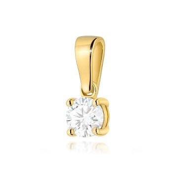 Pandantiv Aur 14K cu Diamant Natural 0.40 ct