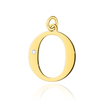 Pandantiv Aur 14K cu Diamante Naturale 0.01 ct - Img 4