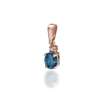 Pandantiv Aur 14K cu Diamante Naturale 0.03 ct - Img 3