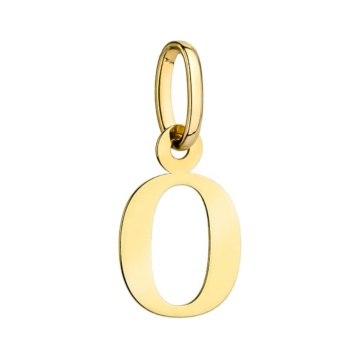 Pandantiv Aur 14K cu Litera O, 25x14 mm - Img 3