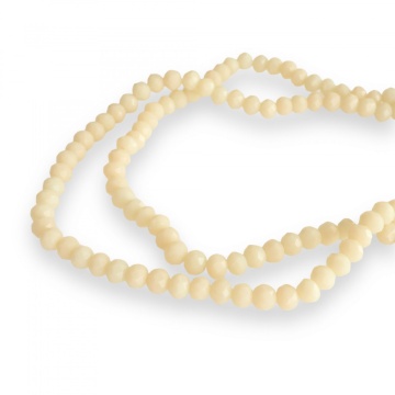 Șirag cristale rondele 4mm, culoare Cosmic Latte, Aprox 130 buc - Img 2