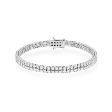Bratara Aur 14K cu Diamante de Laborator 2.96 ct - Img 3