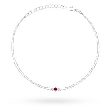 Bratara Aur 14K cu Rubin 0.15 ct si Diamante Naturale 0.03 ct - Img 7
