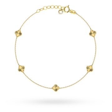Bratara Aur 14K Konicină Aurie - Eleganță și Noroc