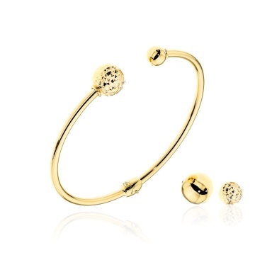 Brățară Fixă Aur 14K cu Bile Intercambiabile - Set Complet - Img 4