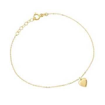 Bratara Lant cu Inima- Aur 14k