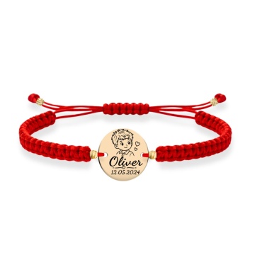 Brățară Sweet Boy cu Bănuț de 14mm din Aur 14K - Img 4