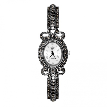 Ceas din Argint 925 cu marcasite 35.80g