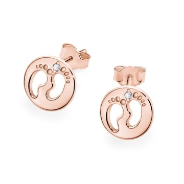 Cercei Aur 14K cu Diamante Naturale 0.01 ct - Img 4
