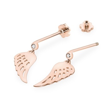 Cercei Aur 14K cu Diamante Naturale 0.03 ct Filet cu Protectie - Img 6