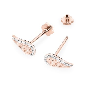 Cercei Aur 14K cu Diamante Naturale 0.06 ct Filet cu Protectie - Img 6