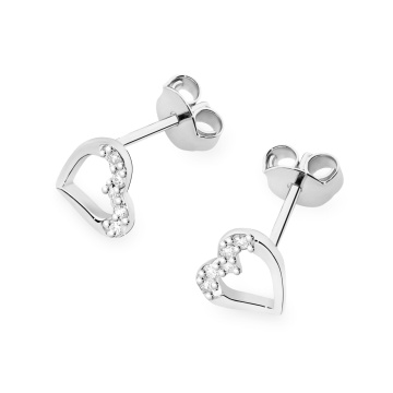 Cercei Aur 14K cu Diamante Naturale 0.09 ct - Img 4