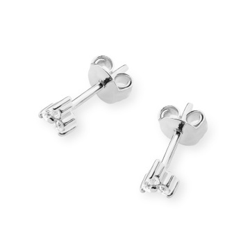 Cercei Aur 14K cu Diamante Naturale 0.09 ct - Img 4