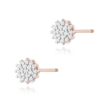 Cercei Aur 14K cu Diamante Naturale 0.19 ct Filet cu Protectie - Img 7
