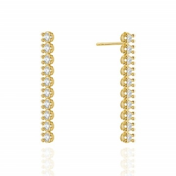 Cercei Aur 14K cu Diamante Naturale 0.80 ct