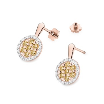 Cercei Aur 14K cu Diamante Naturale 0.87 ct Filet cu Protectie - Img 5