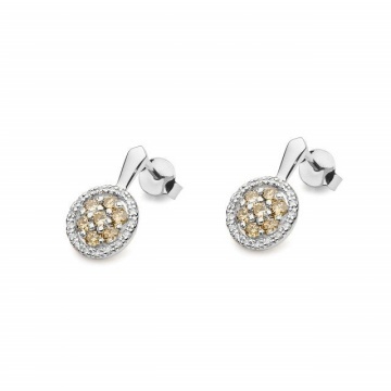 Cercei Aur 14K cu Diamante Naturale 0.87 ct - Img 4