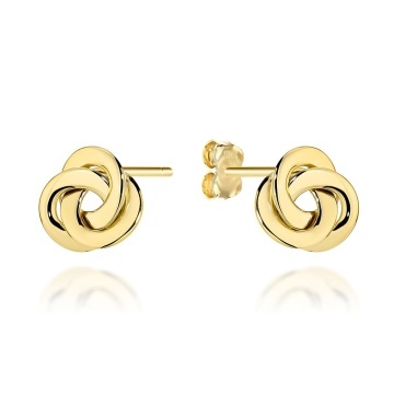 Cercei Aur Împletiți 14K - Eleganță Subtilă