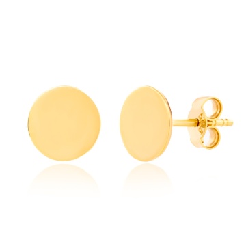 Cercei Coin cu banut de 0.8cm din AUR 14K