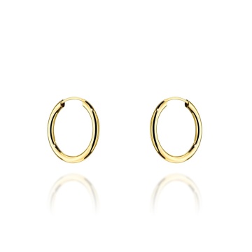 Cercei Creole Aur 14K, 1.5 cm - Img 2