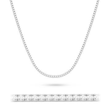 Colier Aur 14K cu Diamante de Laborator 4.38 ct - Img 4