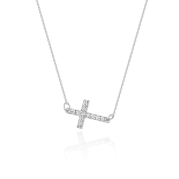 Colier Aur 14K cu Diamante Naturale 0.06 ct - Img 5