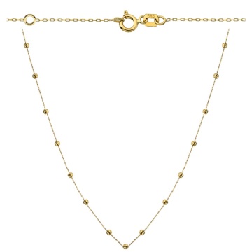 Colier cu Bilute- Aur 14k - Img 2