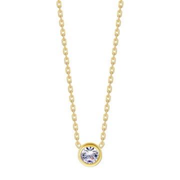 Colier Elegance Crystal din Inox placat cu AUR 18K