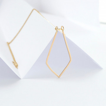 Colier Ring Keeper din aur 14K - Img 3