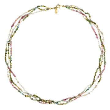 Colier Trio cu Turmalina si AUR 14K - Img 2
