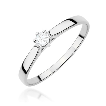 Inel Aur 14K cu Diamant de Laborator 0.10 ct - Img 5